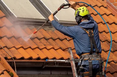 Démoussage et hydrofuge de toiture à Tréglamus
